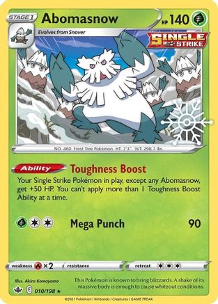 Abomasnow - 010/198 (Holiday Calendar) (10) [Miscellaneous Cards & Products] Holofoil