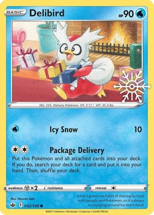 Delibird - 032/198 (Holiday Calendar) (32) [Miscellaneous Cards & Products] Holofoil
