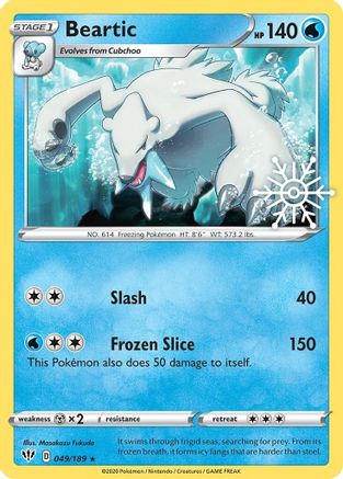 Beartic - 049/189 (Holiday Calendar) (49) [Miscellaneous Cards & Products] Holofoil