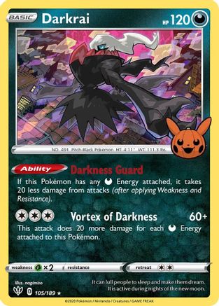 Darkrai (105) [Trick or Trade BOOster Bundle] Holofoil