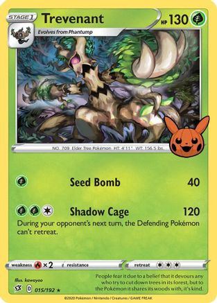 Trevenant (15) [Trick or Trade BOOster Bundle] Holofoil