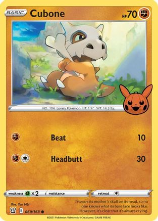 Cubone (69) [Trick or Trade BOOster Bundle]