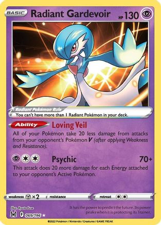 Radiant Gardevoir (69) [SWSH11: Lost Origin] Holofoil
