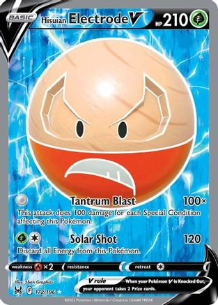 Hisuian Electrode V (Full Art) (172) [SWSH11: Lost Origin] Holofoil