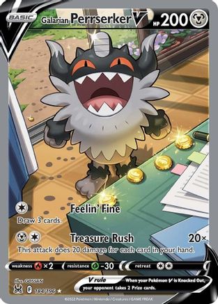 Galarian Perrserker V (Alternate Full Art) (184) [SWSH11: Lost Origin] Holofoil