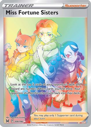 Miss Fortune Sisters (Secret) (209) [SWSH11: Lost Origin] Holofoil