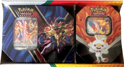 Pokemon Legends of Galar Tin + Galar Partners Tin 2-pack [Zamazenta V/Cinderace V] (Retail Exclusive)