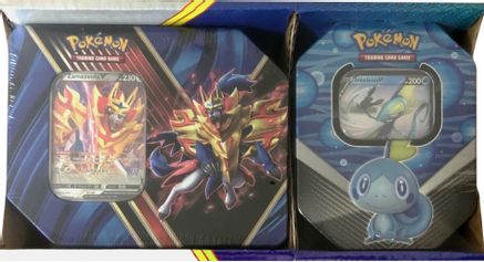 Pokemon Legends of Galar Tin + Galar Partners Tin 2-pack [Zamazenta V/Inteleon V] (Retail Exclusive)