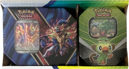Pokemon Legends of Galar Tin + Galar Partners Tin 2-pack [Zamazenta V/Rillaboom V] (Retail Exclusive)