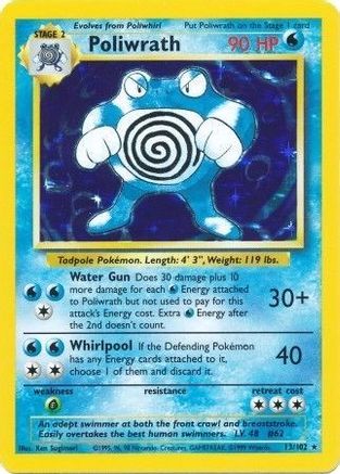 Poliwrath (13) [Base Set] Holofoil