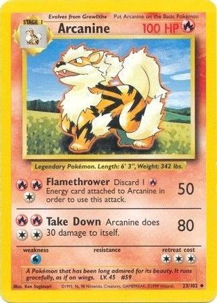 Arcanine (23) [Base Set]