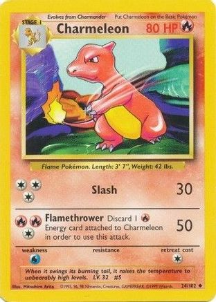 Charmeleon (24) [Base Set]