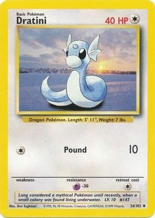 Dratini (26) [Base Set]