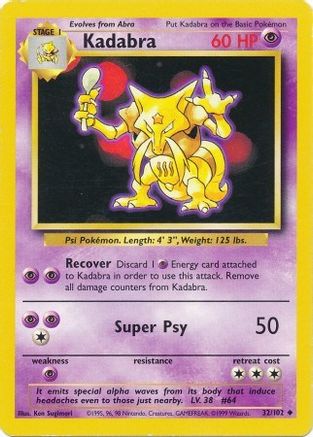 Kadabra (32) [Base Set]