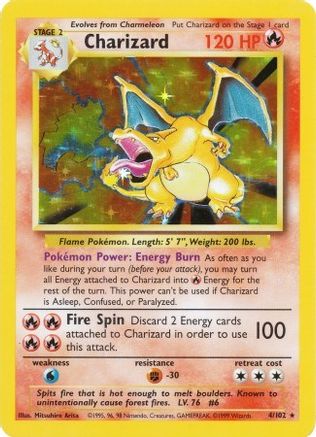 Charizard (4) [Base Set] Holofoil