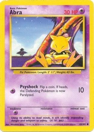 Abra (43) [Base Set]