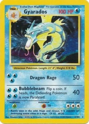 Gyarados (6) [Base Set] Holofoil