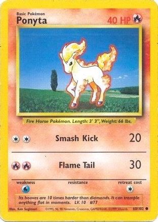 Ponyta (60) [Base Set]