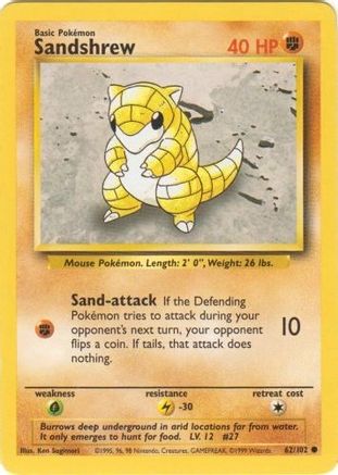 Sandshrew (62) [Base Set]