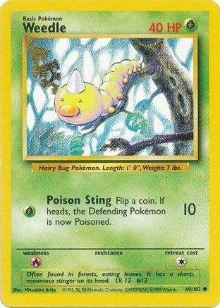 Weedle (69) [Base Set]