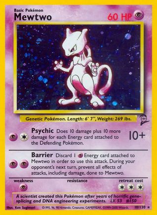 Mewtwo (10) [Base Set 2] Holofoil
