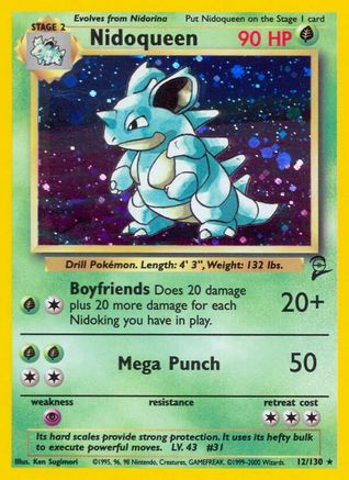 Nidoqueen (12) [Base Set 2] Holofoil