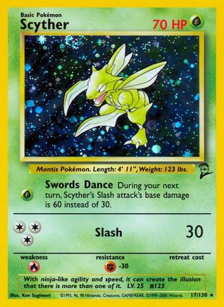 Scyther (17) [Base Set 2] Holofoil