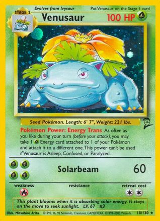 Venusaur (18) [Base Set 2] Holofoil