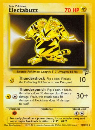 Electabuzz (24) [Base Set 2]