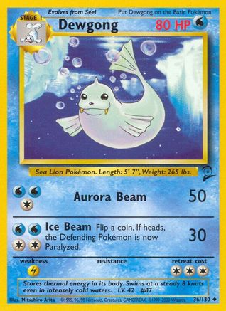 Dewgong (36) [Base Set 2]