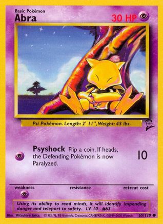 Abra (65) [Base Set 2]