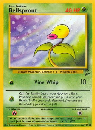 Bellsprout (66) [Base Set 2]