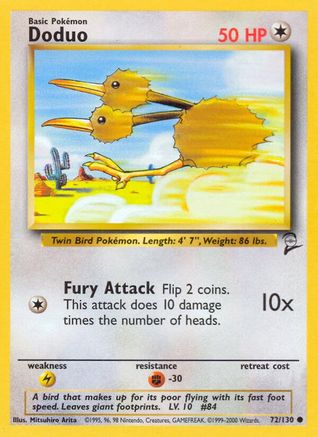 Doduo (72) [Base Set 2]