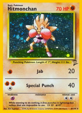 Hitmonchan (8) [Base Set 2] Holofoil