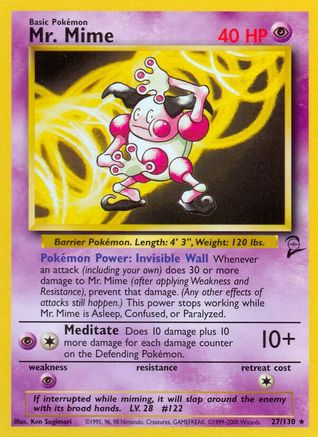 Mr. Mime (27) [Base Set 2]