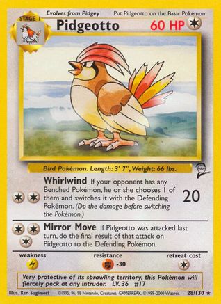 Pidgeotto (28) [Base Set 2]