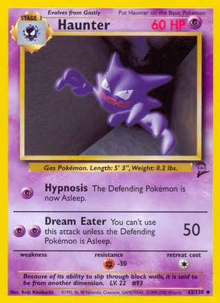 Haunter (43) [Base Set 2]