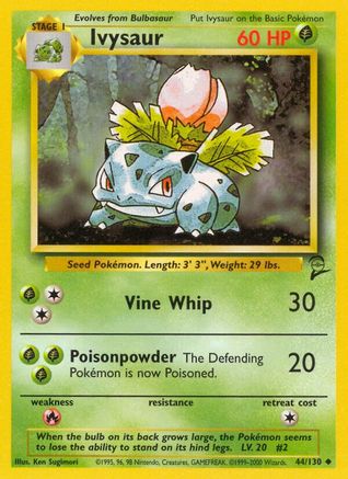 Ivysaur (44) [Base Set 2]