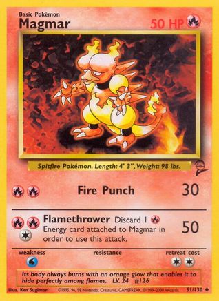 Magmar (51) [Base Set 2]