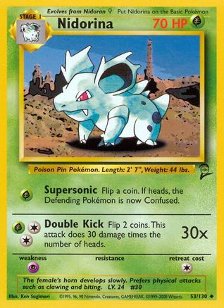Nidorina (53) [Base Set 2]