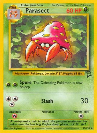 Parasect (55) [Base Set 2]
