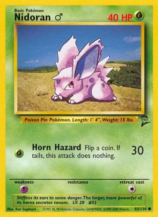 Nidoran M (83) [Base Set 2]