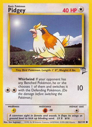 Pidgey (86) [Base Set 2]