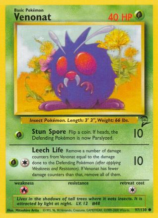 Venonat (97) [Base Set 2]
