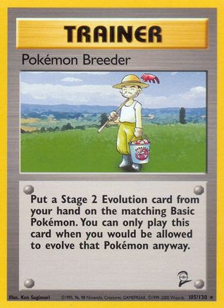 Pokemon Breeder (105) [Base Set 2]