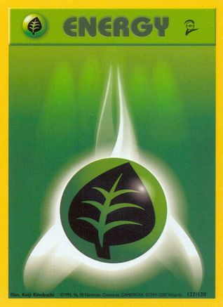 Grass Energy (127) [Base Set 2]
