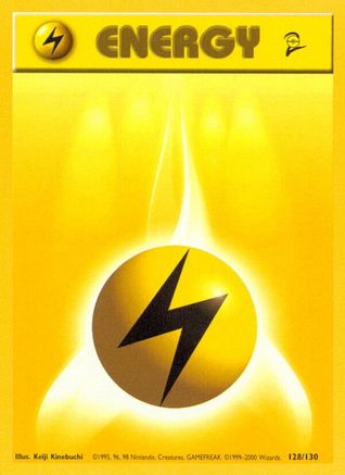 Lightning Energy (128) [Base Set 2]