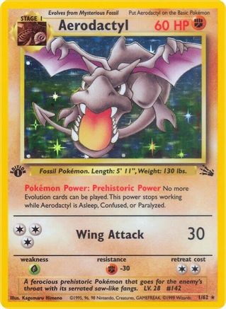 Aerodactyl (1) (1) [Fossil] Unlimited Holofoil