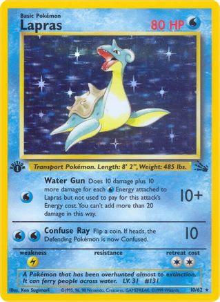 Lapras (10) (10) [Fossil] Unlimited Holofoil