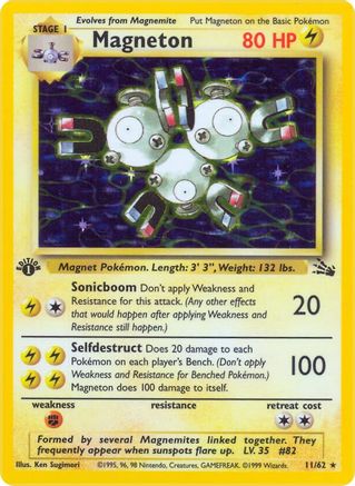 Magneton (11) (11) [Fossil] Unlimited Holofoil